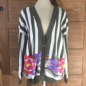 VINTAGE ACCORDEON ugly Christmas sweater sz large